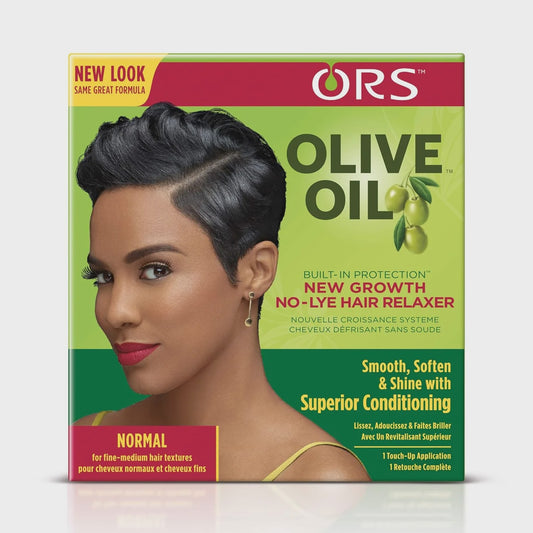 ORS OLIVE OIL NEW GROWTH NO LYE HAIR RELAXER FOR NORMAL HAIR