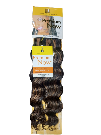 Sensationnel Premium Now Wet Wave Human Hair Weave 14-inch