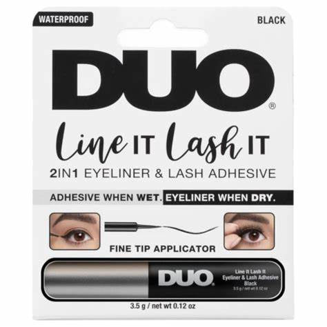 DUO Line IT Lash IT 2in1 EYELINER & LASH ADHESIVE Waterproof Black