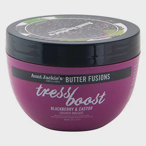 Aunt Jackie’s Butter Fusions Tress Boost Blackberry & Castor Hair Masque 227g