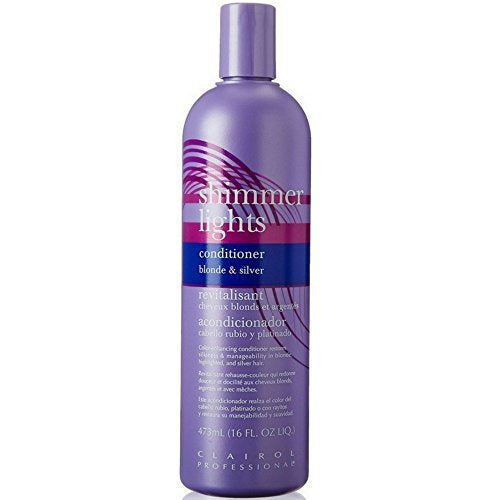 Clairol Professional Shimmer Lights Conditioner Blonde & Silver 16oz/473ml