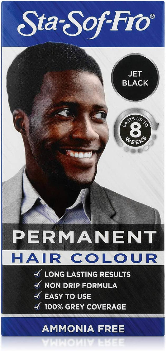 Sta-Sof-Fro Permanent Hair Colour - Jet Black 90g