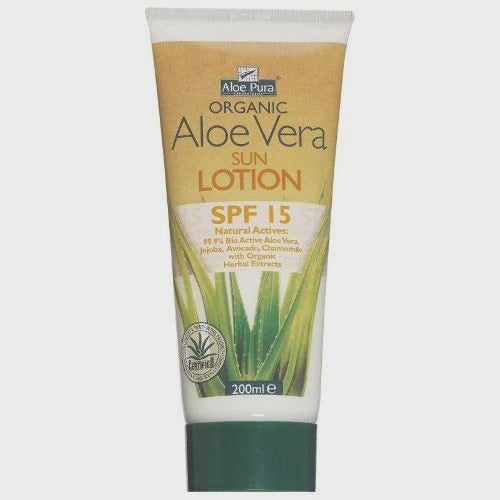 Aloe Pura Organic Aloe Vera Sun Lotioin SPF15