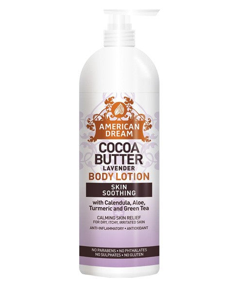 american dream cocoa butter lavender body lotion 16oz