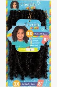Cherish Junior Butterfly Locs 3X 8"