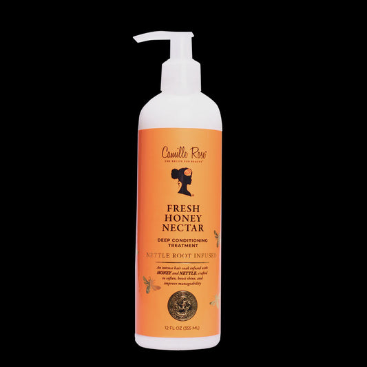 Camille Rose Fresh Honey Nectar Deep Conditioning Treatment Nettle Root Infused 355 ml (12 fl oz) - front pack