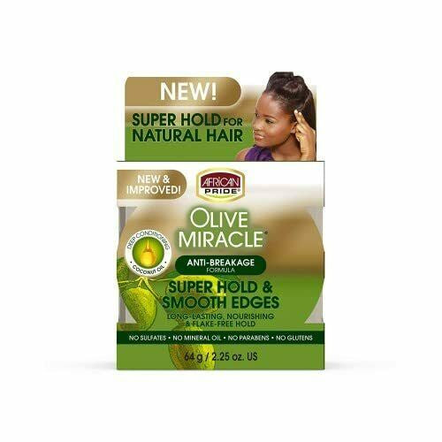 African Pride Olive Miracle Super Hold & Smooth Edges/64g