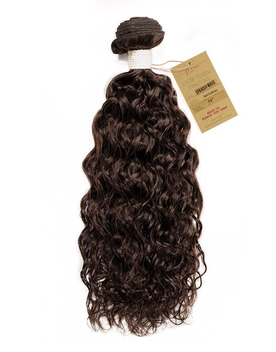 FEME 100% VIRGIN BRAZILIAN SPANISH WAVE NATURAL DARK