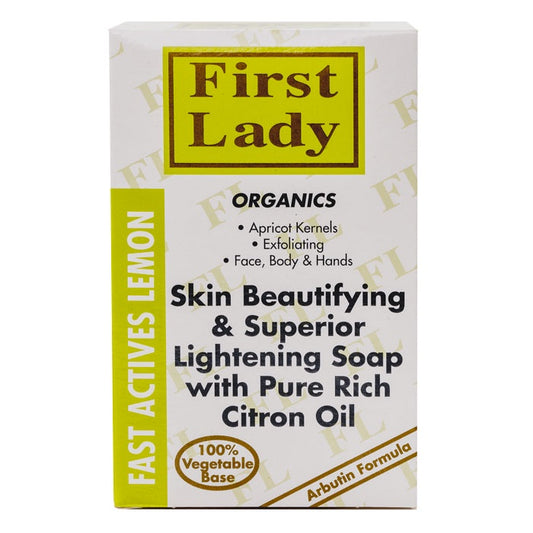 First Lady Organics Fast Actives Lemon Lightening Soap