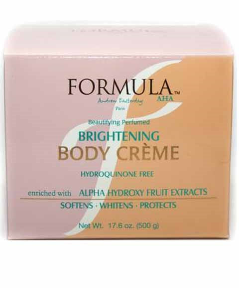 Formula AHA Beautifying Perfumed Brightening Body Crème/ New