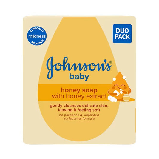 JOHNSON'S BABY HONEY SOAP WITH HONEY EXTRACT DUO PACK