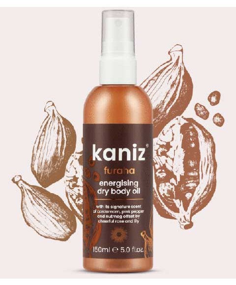 Kaniz furaha Energising dry body oil