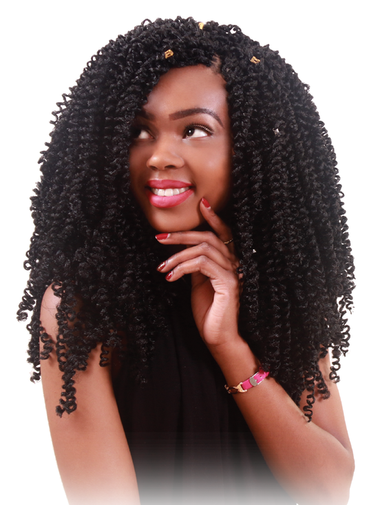 Kali Curlz – Crochet, Screw curl, 4 bundles, 10″