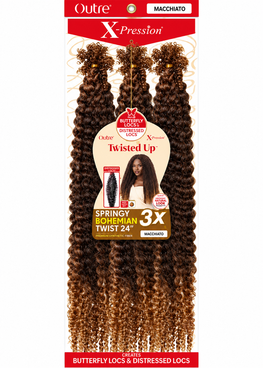 X-PRESSION TWISTED UP SPRINGY BOHEMIAN TWIST / 3X