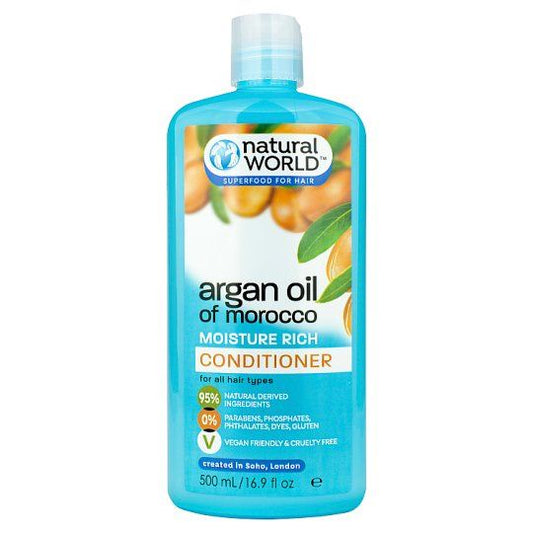 Natural World Argan Oil Of Morocco Moisture Rich Conditioner