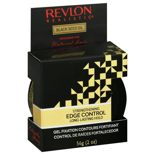 Revlon Realistic Black Seed Oil Strenghtening Edge Contorl Long- Lasting Hold