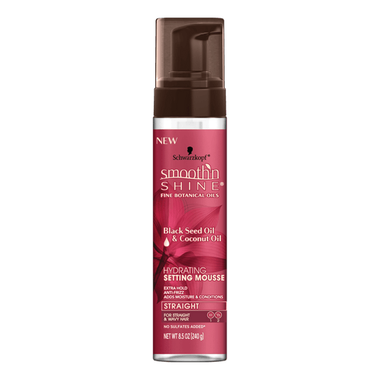 Schwarzkopf Smooth 'n Shine Black Seed Oil & Coconut Oil Hydrating Setting Mousse