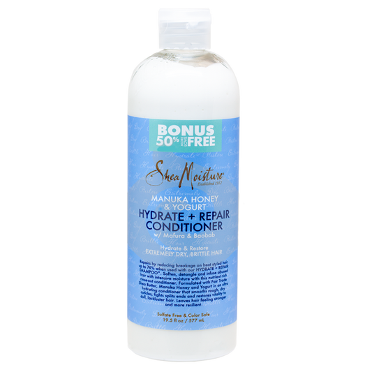 Shea Moisture Manuka Honey & Yogurt Hydrate + Repair Conditioner 50% Bonus Free