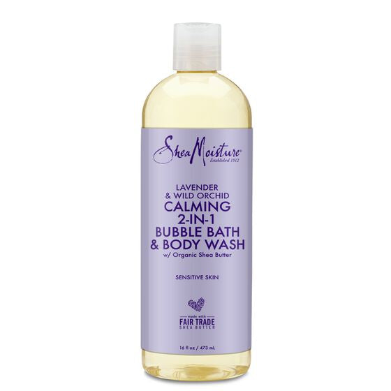 SheaMoisture Lavender & Wild Orchid Bubble Bath & Body Wash 473 ml