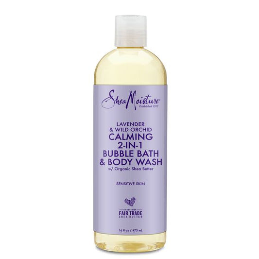 SheaMoisture Lavender & Wild Orchid Bubble Bath & Body Wash 473ml