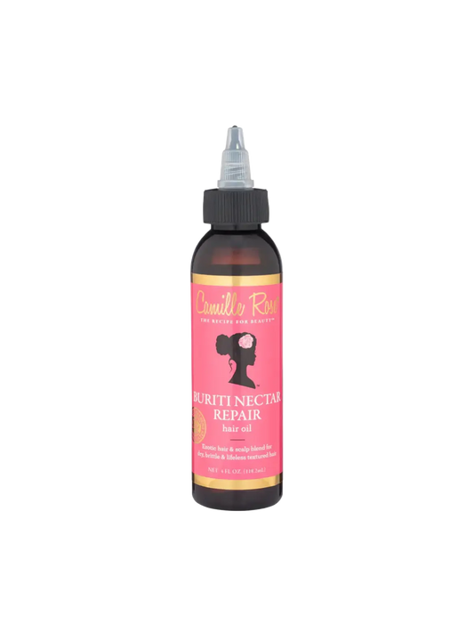 Camille Rose Buriti Nectar Repair Hair Oil 4 fl oz bottle