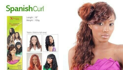 X-Pression Collection Spanish Curl Synthetic Hair