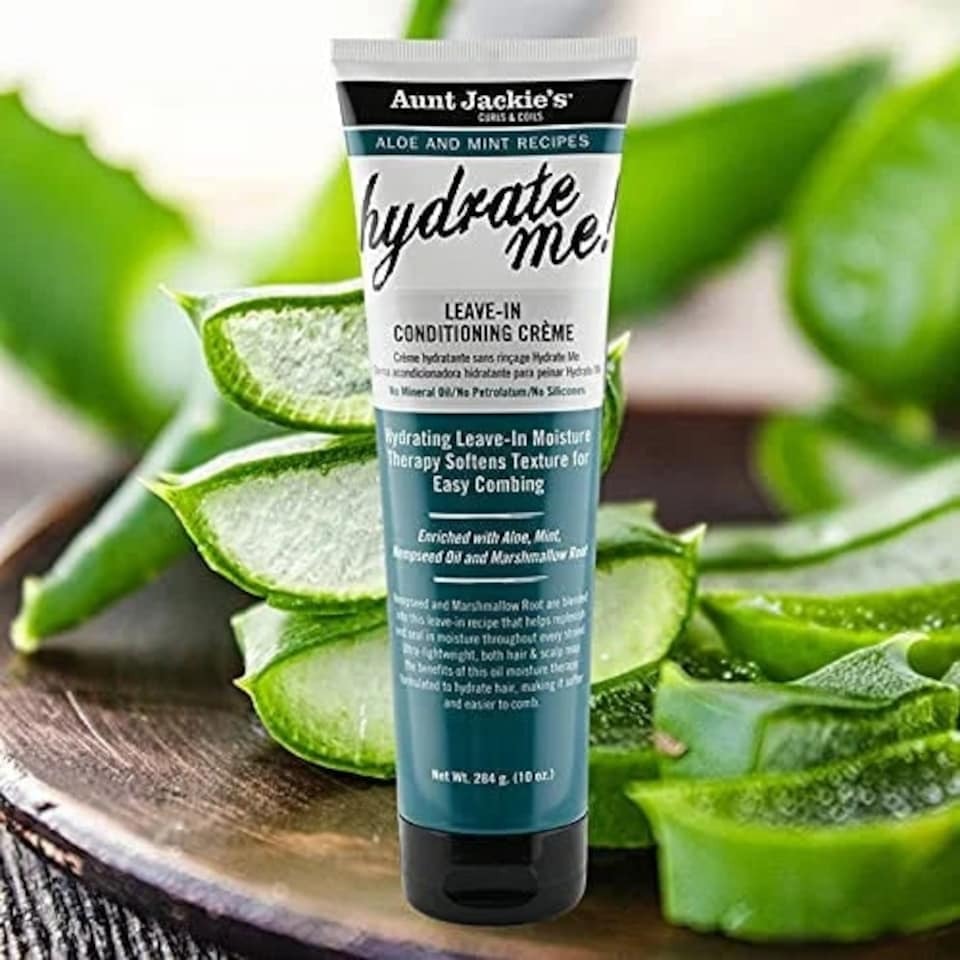 AUNT JACKIE'S ALOE AND MINT RECIPES LEAVE IN CONDITIONING CREAM HYDRATE ME