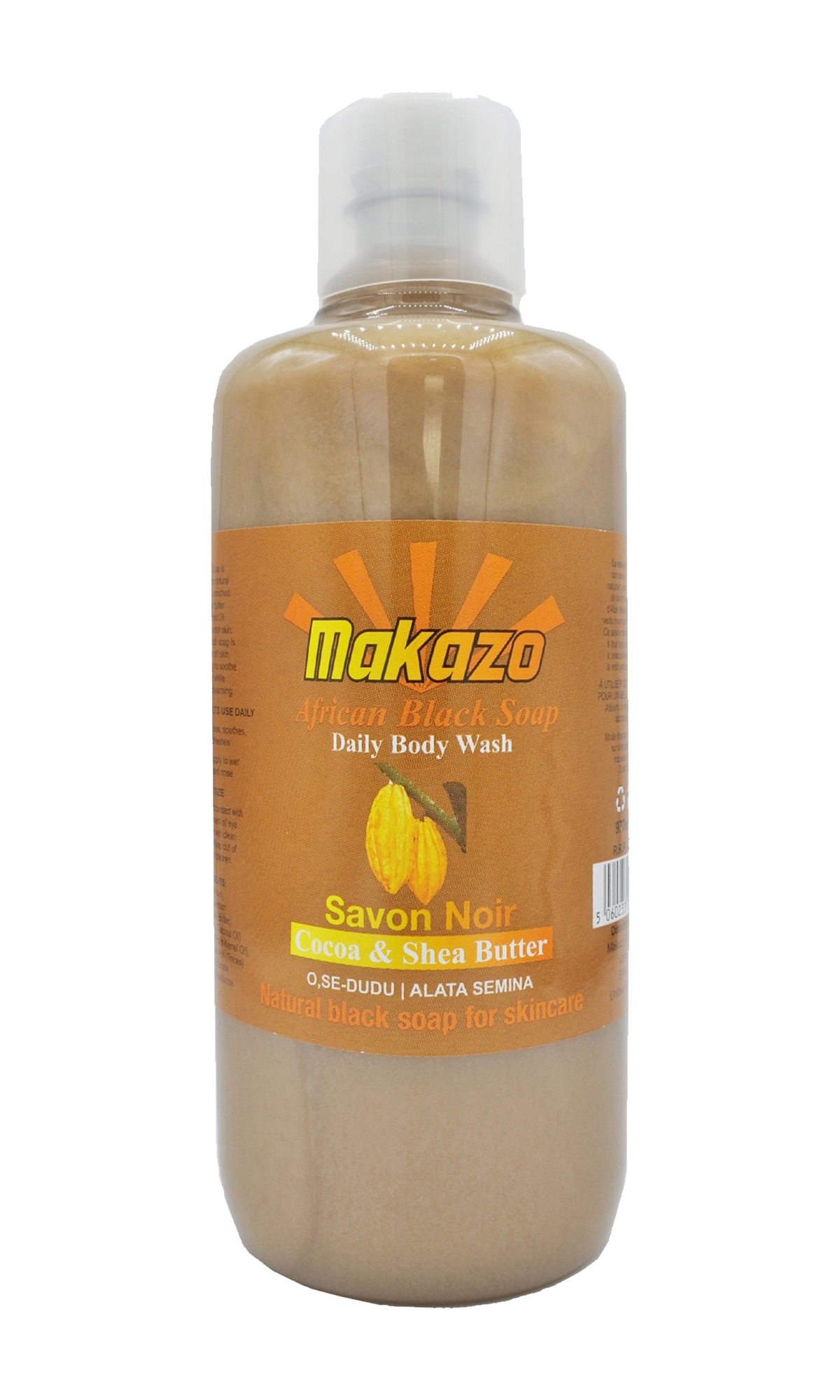 Makazo African Black Soap Body Wash — Cocoa & Shea Butter product image