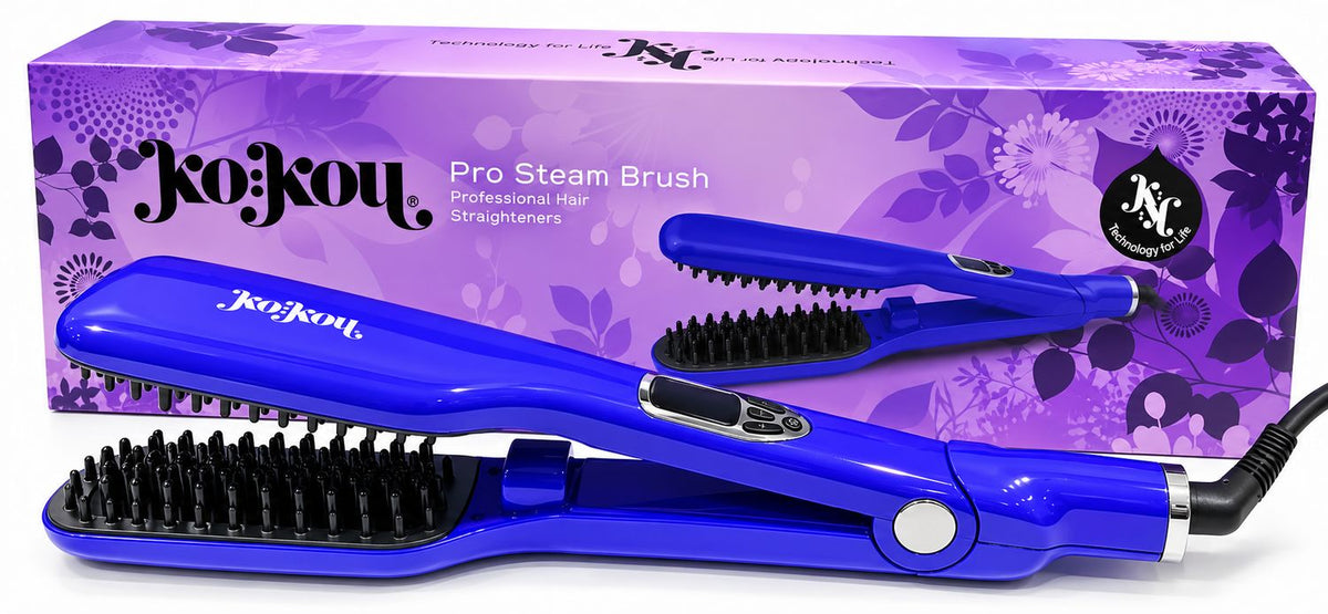 Ko:Kou Pro Steam Brush Hair Straightener