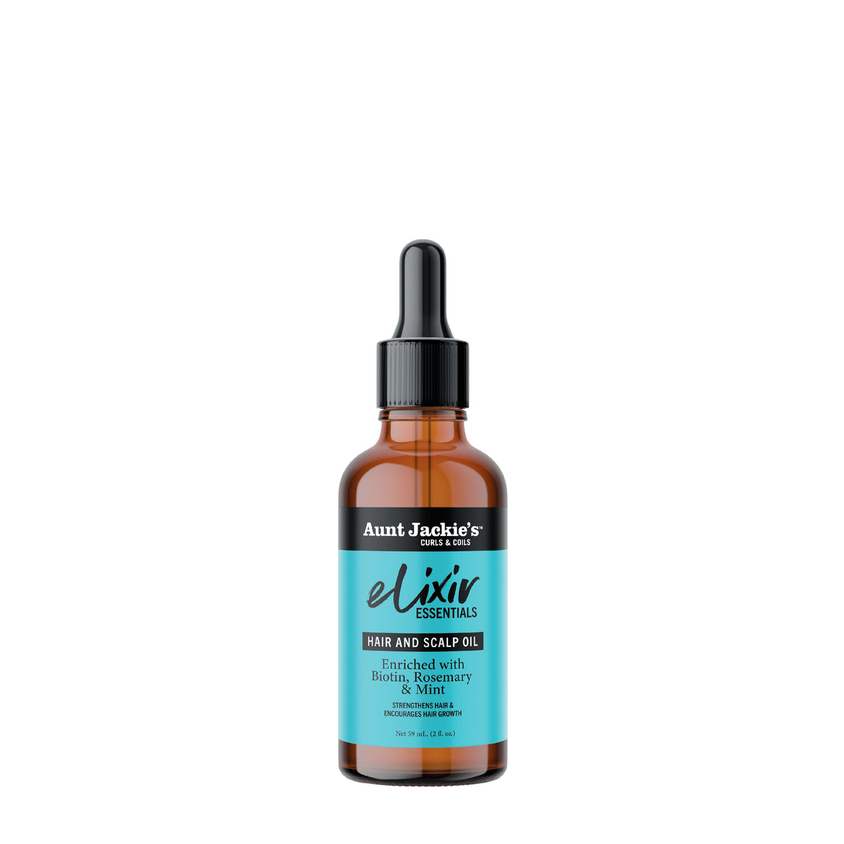 AUNT JACKIE'S HAIR AND SCALP OIL WITH BIOTIN, ROSEMERRY AND MINT