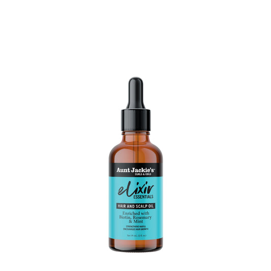 AUNT JACKIE'S HAIR AND SCALP OIL WITH BIOTIN, ROSEMERRY AND MINT