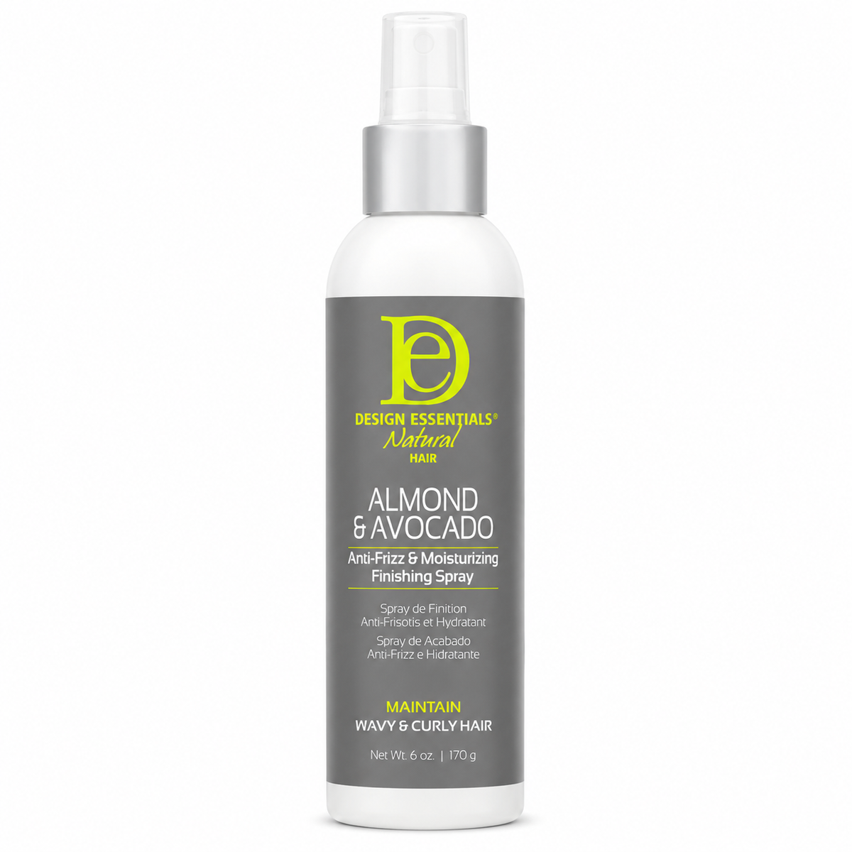 design essentials almond & avocado anti - frizz moisturizing finishing spray 170g — 170 g pictured