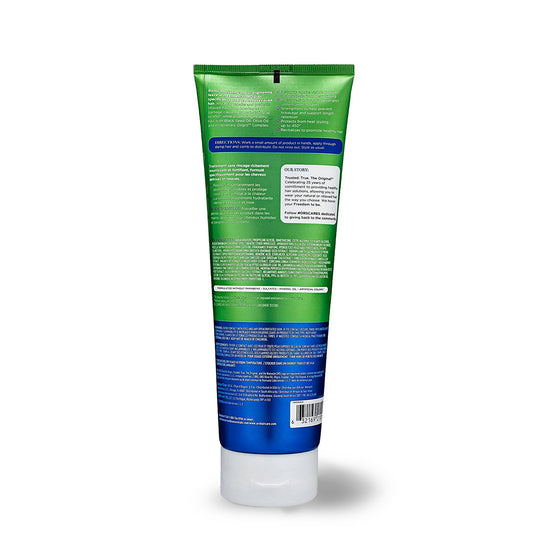 ORS Olive Oil Relax & Restore Maintain Moisture Hair Balm 251ml - rear or side label view 1 - SKU 632169210138