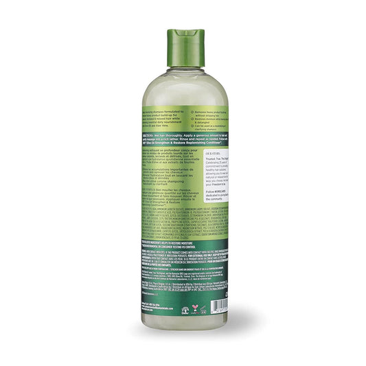 ORS Olive Oil Deep Cleansing Creamy Aloe Shampoo 473ml - rear or side label view 0 - SKU 632169210220