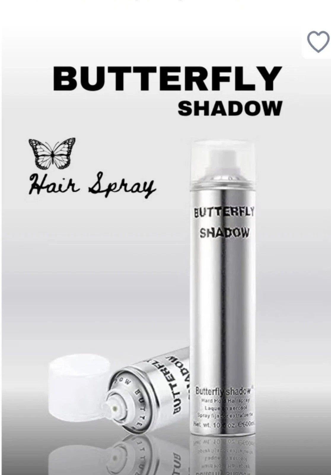 Butterfly Shadow hard holding Hair Spray 600ml