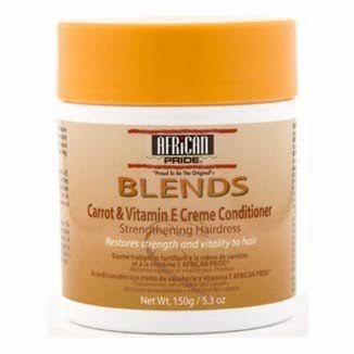 African Pride Blends Carrot & Vitamin E Crème Conditioner 150g