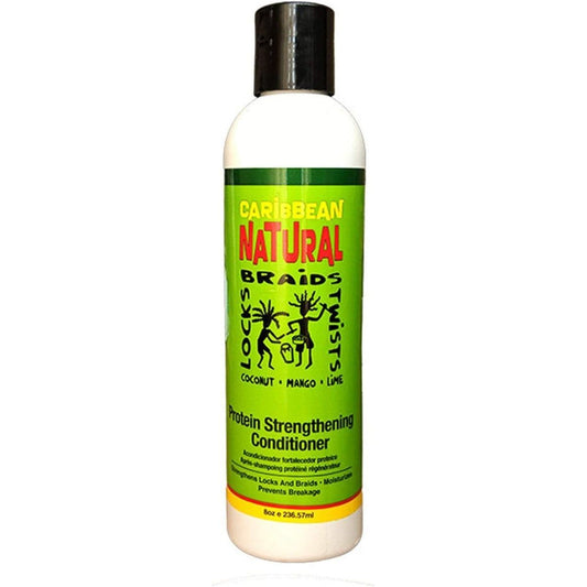 Caribbean Natural Locks Braids Twists Protein Strengthening Conditioner 8 oz / 236.57ml - SKU 748378003925