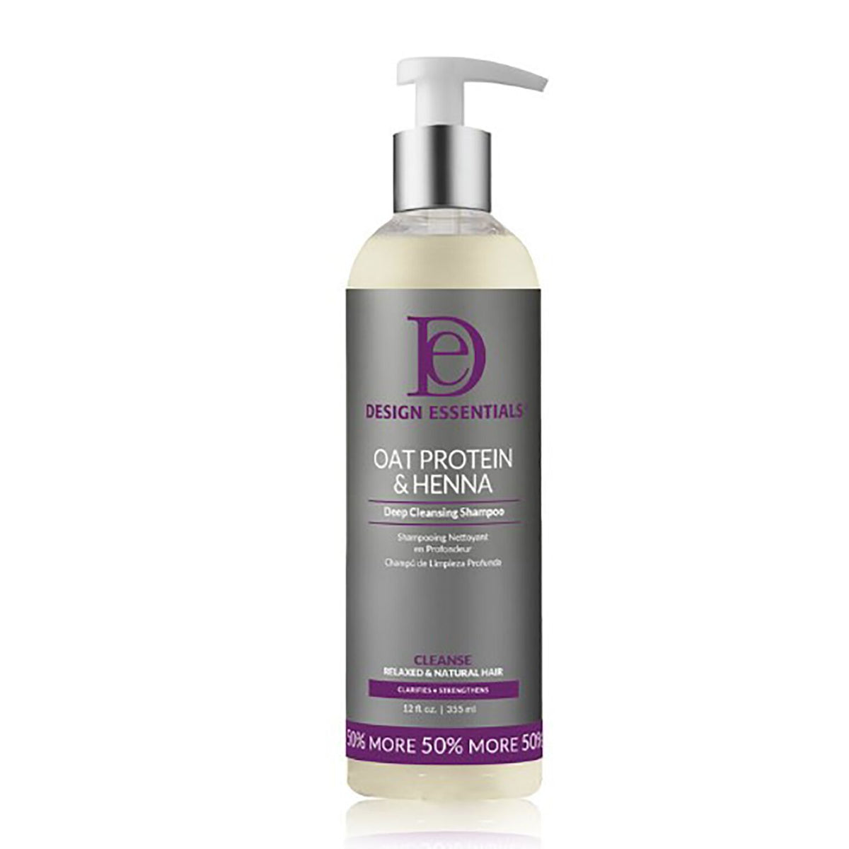 Design Essentials Oat Protein & Henna Deep Cleansing Shampoo 12 fl oz