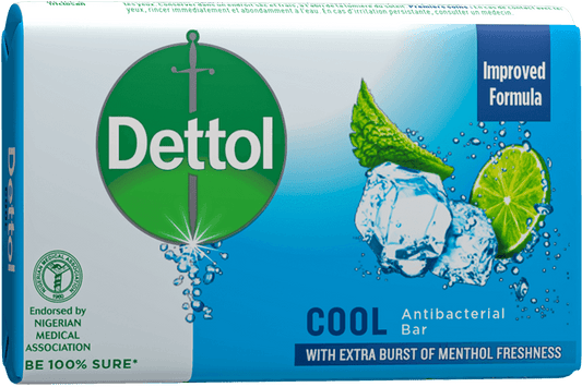 Dettol instant cool antibacterial bar / 110g