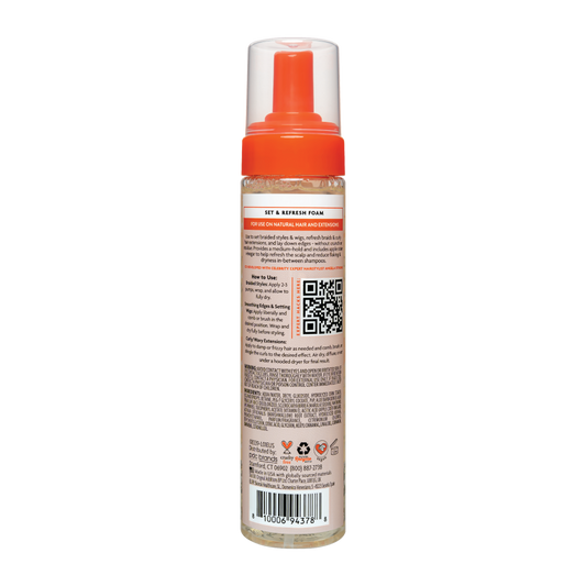 CANTU PROTECTIVE STYLES SET & REFRESH FOAM 237ml - back label