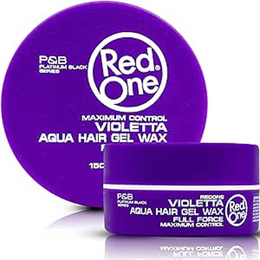 RED ONE VIOLETTA AQUA HAIR GEL WAX FULL FORCE MAXIMUM CONTROL / 5FL.OZ / 150ML