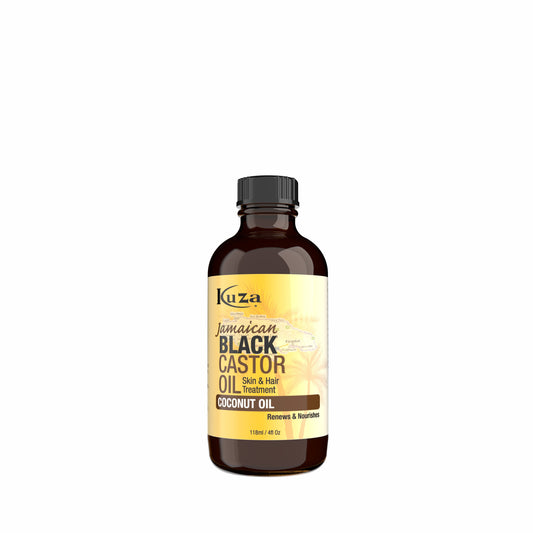Kuza Jamaican Black Castor Oil Skin & Hair Treatment - Coconut, 4 fl oz front pack — SKU 074867687025
