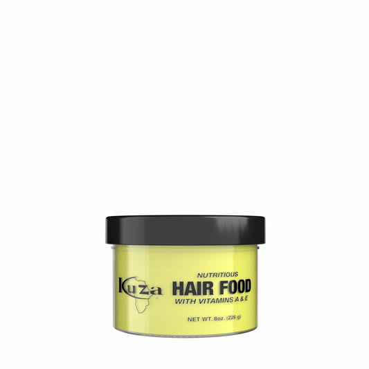 Kuza Nutritious Hair Food with Vitamins A & E, 8oz front pack — SKU 074867784144