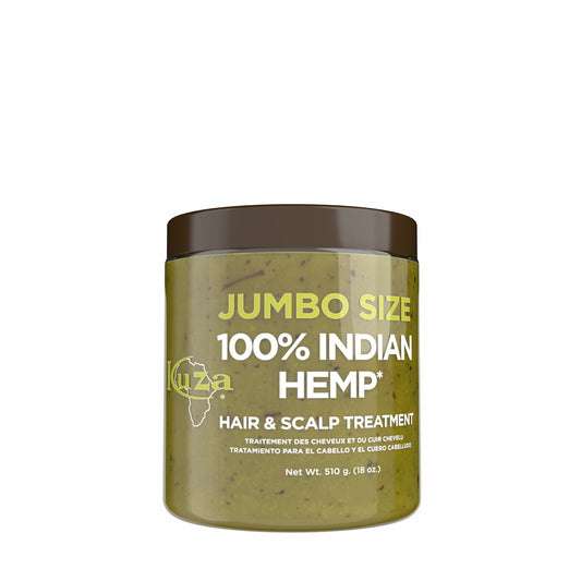 Kuza 100% Indian Hemp Hair & Scalp Treatment, 18 oz Jumbo Size front pack — SKU 074867786803