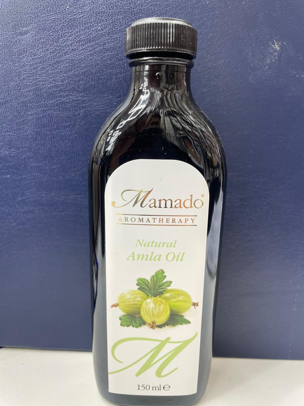 Mamado Aromatherapy Natural Amla Oil 150ml amber bottle