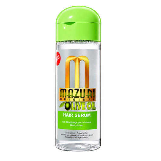 Mazuri Olive Oil Hair Straightening Serum — restored product photograph