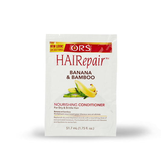 ORS HAIRepair Banana and Bamboo conditioner, one 51.7 ml sachet, front - SKU 632169110049