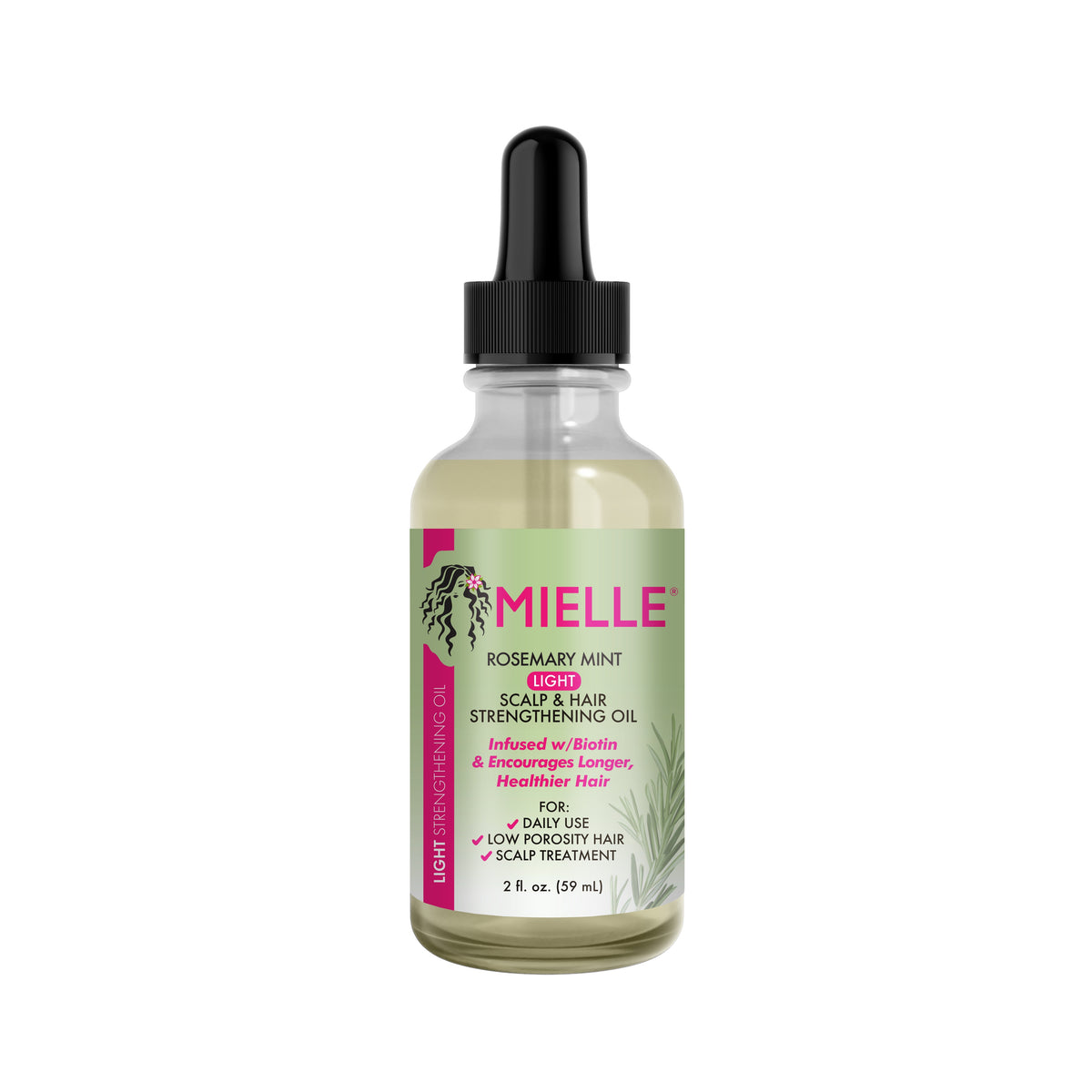 MIELLE ORGANICS ROSE MINT LIGHT SCALP & HAIR STRENGTHENING OIL 2oz