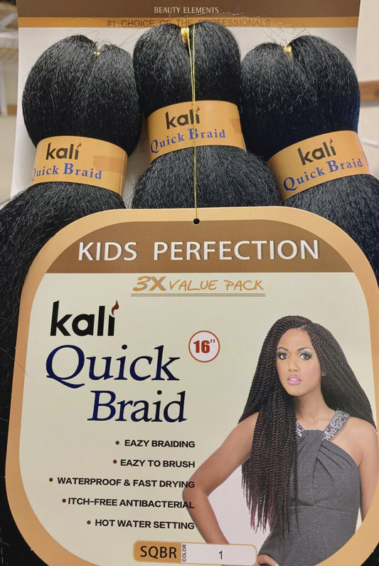 iKALI QUICK BRAID KID PERFECTION 3X VALUE PACK PRE STRECHED