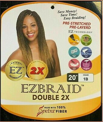 EZ Braid Spetra 2X Pre-Stretched Braiding Hair 20 Inch